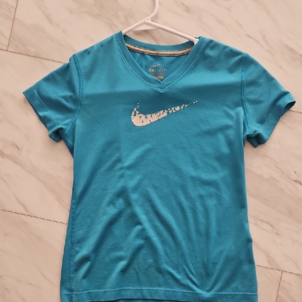 Nike Kids Aqua Blue Short Sleeve Tee